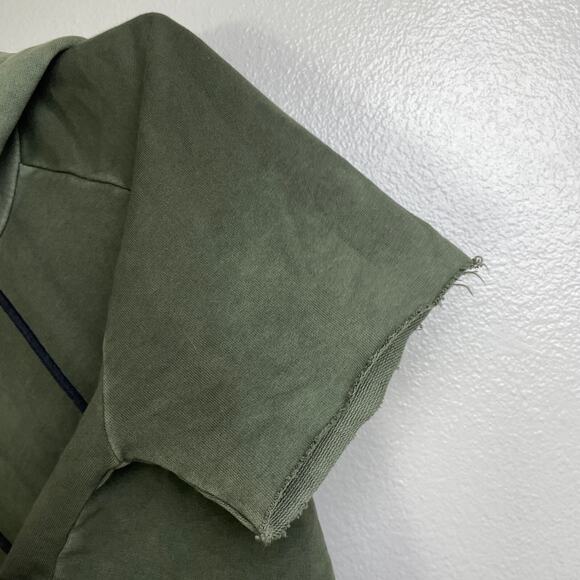 Cotton Citizen Hoodie Sweatshirt Small Green Pullover French Terry Short Sleeve - Picture 5 of 9